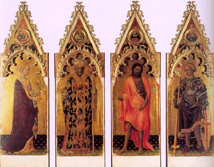 Gentile da Fabriano Four Saints of the Poliptych Quaratesi
